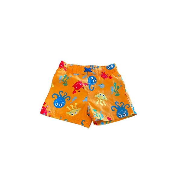 Circo Swim Circo Kids Clothing Baby Boy Ocean Creatures Swim Trunks Orange Size 8 Months